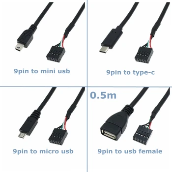 0.5 m, Micro USB, Mini USB 