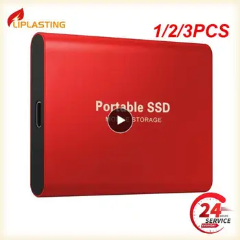 1/2/3PCS 1 TB Kietąjį Diską, Išorės Tipas-C Didelės Spartos USB3.1 2TB 4TB 8 TB SSD Saugojimo Nešiojamas Kietasis Diskas Laptop