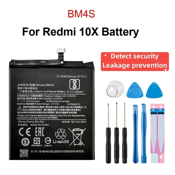 100% Originalios Dėl Xiaomi BM4S Pakeitimo Telefono Baterija Redmi 10 X(5G) Baterijos, Vidaus Bateria Nutekėjimo Prevencija