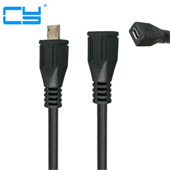 100CM Micro usb vyrų ir moterų ilgintuvas duomenų kabelis adapteris iš automobilio mobilusis telefonas
