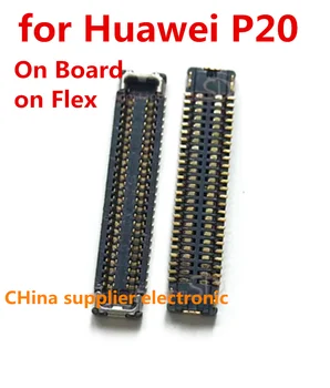 10vnt-100vnt USB Įkrovimo lizdas FPC jungtis atsarginės Dalys Huawei P20 Lite P20Lite logika mainboard/ kabelis/Flex 50pin