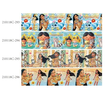 10yards Disney Princess Pocahontas Grosgrain Kaspinu 38mm Atspausdintos Hairbow 