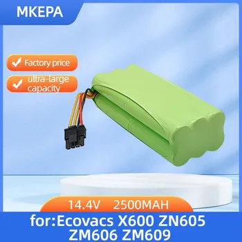 14,4 V 2500MAH Ni-Mh Baterija Ecovacs Deebot Deepoo X600 ZN605 ZN606 ZN609 Midea Redmond staubsauger
