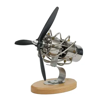 16 Cilindrų Tėkšti Plokštelė Variklio Stirlingo Variklio Modelio Rinkinį galima Nuleisti į vandenį Fizikos Švietimo Žaislai Ornamentu