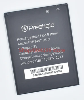 1850mAh 3.8 V Baterija Prestigio PSP3457 DUO 