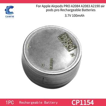 1PC Originalus 3.7 V CP1154 100mAh Li-ion Baterija Apple Airpods PRO A2084 A2083 A2190 oro ankščių pro