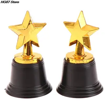 1Pcs Mini Star Thumbs Plastiko Sudarymo Trofėjus Vaikų Nugalėtojas Trofėjų Vaikams Konkurencijos Apdovanoti Premija Šalys Džiaugtis