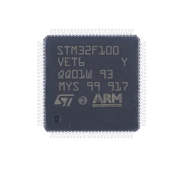 1pcs STM32F100 VET6 QFP100 32-bitų mikrovaldikliai MCU naujas ir originalus STM32F100VET6 
