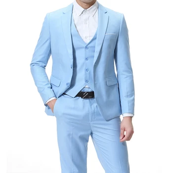 2023 naujų verslo laisvalaikio kostiumas trijų dalių jaunikis geriausią vyro vestuvių kostiumas kostiumas korėjos versija slim profesinės oficialus kostiumas