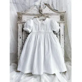 2024 m. Nauja Baby ispanijos Derliaus Siuvinėjimo Suknelė Vaikų Kolegija Stilius Saldus Mielas Mergaičių Suknelės Gimtadienio Eid A3511