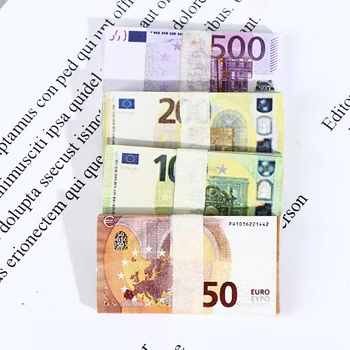 20Pcs/Rinkinys Lėlių namelis Kišenėje Euro Modeliavimas Žaislas Banknotų Mini Mini Modelis