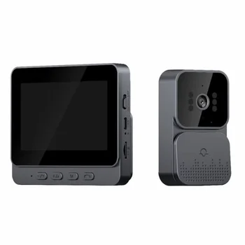 4 3 Ekrano Belaidžio Vaizdo Doorbell Kamera, Domofonas Lengvas Montavimas Ilgai Perdavimo Diapazonas Automatinis Įrašymas