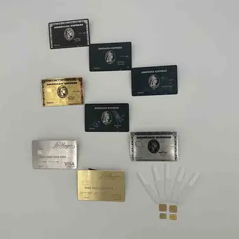 4442 NAUJA RFID Metalo Kortelės Bekontaktis Kortele NFC Vizitinę Kortelę su Metalo Dovanų Dėžutėje