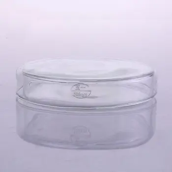 75mm Daugkartinio naudojimo Stiklo Audinio Petri kultūros patiekalas Plokštė su dangčiu Chemijos Laboratorija