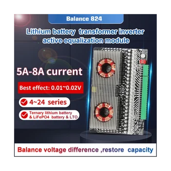Aktyvus Ekvalaizeris Balancer 3S, 4S, 6S 7S 8S 12S 14S 15S 16S 17S 18S 19S 20S 24S BMS Lifepo4/Li-Ion 5A Kondensatorius(5A)