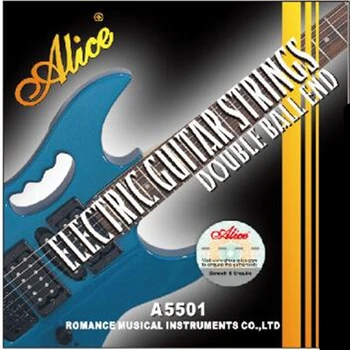 Alice A5501 Nr. Galvos Elektrinės Gitaros Stygos Dengto Plieno Šerdis Nikelio Lydinio Žaizdos Dvigubas Kamuolys Pabaigos Gitaros Stygos