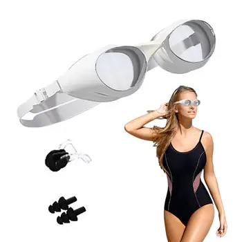 Apsauginiai akiniai, Plaukimo Suaugusiųjų Plaukimo Akiniai Suaugusiųjų Anti-Rūko plaukimo Akiniai Su Ausų Reguliuojamas UV Apsauga Silikono Baseinas