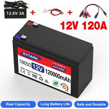 Atnaujintas 24v 120A Li Ion 18650 Baterija, Elektrinė Transporto priemonė Ličio Baterija Pack24V-25.2 V 120Ah Built-in BMS 70A Aukštos Srovės