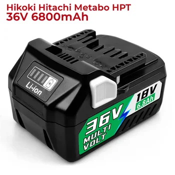Atnaujinti 18V/36V MultiVolt Ličio-Jonų Pastumkite Baterijos 3.8 Ah/6.8 Ah už Hikoki Hitachi Metabo HPT 18V 36V Belaidžius Įrankiai,BSL36A18