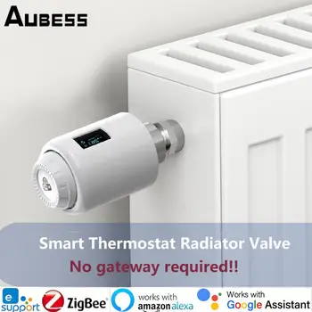 Aubess Zigbee Temperatūros Reguliatorius Vožtuvas Smart Home Lengva Mikro Jungtis per eWelink APP Kontrolės Dirbti su Alexa 