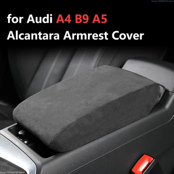 Audi A4 B9 A5 A6 C8 A7 2017 2018 2019 Alcantara Automobilio Sėdynėje Lauke Apsauginis Gaubtas Centrinis Talpinimo Interjero Priedai