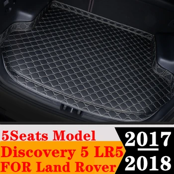 Aukštos Šoninės Automobilio bagažo skyriaus Kilimėlis Land Rover Discovery 5 LR5 5Seats 2017 2018 Uodega Įkrovos Dėklą bagažo Padas Galiniai Linijinių Krovinių Kilimų Dalys