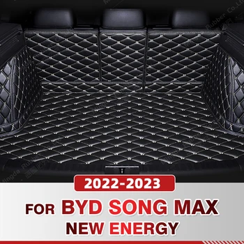 Auto Visu bagažo skyriaus Kilimėlis BYD Daina MAX Naujasis Energetikos 6-Sėdynės 2022 2023 Car Boot Padengti Trinkelėmis Vidaus reikalų Raštas Priedai