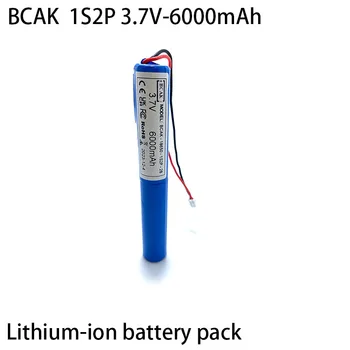 BCAK 18650 6000mAh, 3,7 V Ličio Baterija 1S2P Du Akumuliatoriai Lygiagrečiai Sujungti Apšvietimo Elektros dantų šepetėlį