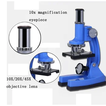 Biologinis mikroskopas nustatyti 100X optinio stiklo aplinkos mikroskopu vaikų studentų ugdymo iki 15 metų