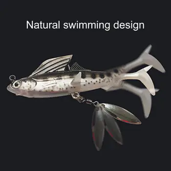 Bionic Minkštas Masalas Universal 3D Sumodeliuoti Fisheye Daugkartinio naudojimo Dirbtinis Jaukų, Žvejybos Reikmenys Masalas Žvejybai Žemės