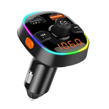 Bluetooth 5.0 FM Siųstuvas Automobilinio Radijo Moduliatorius MP3 Grotuvas QC3.0 Dvigubas USB Greitas Įkroviklis Adapteris, skirtas Automobilių
