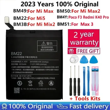 BM3B BM4Y Baterija Xiaomi Mi 5 M5 Max Sumaišykite 2 2S Max Max 2 3 Mix2 Poco F3 Redmi K40 Pro Pakeitimo Bateria Telefono Baterijos