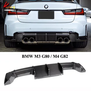 BMW M3 G80 M4 G82 2020-Nekilnojamojo Anglies MP Galinio Difuzoriaus, Galinio Bamperio Lip Splitter Automobilių Apdailos Dalys