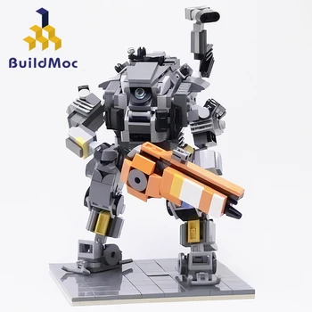 BuildMoc Titanfall 2 Jonų Klasės Titan Mecha Robotas Blokai Nustatyti Mūšis Scorch Karių Plytų Žaidimas Žaislas Vaikams Kalėdų Dovanos