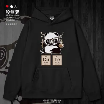 Cheminis Elementas Panda MIELAS Mielas mens hoodies vyrų streetwear Kailis vyrų mados atsitiktinis žiemos sporto drabužių rudens-žiemos