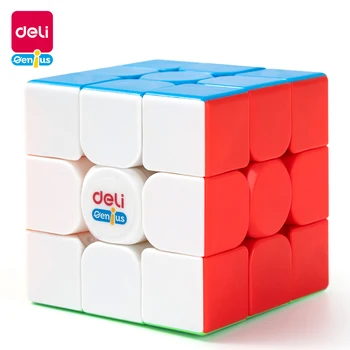 Deli 3x3x3 Magic Cube Stickerless Puzzle Kubeliai Profesinės Greitis Cubo Magico Švietimo Žaislai Studentams