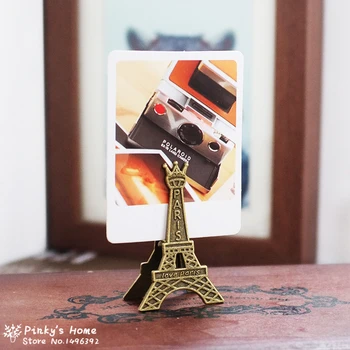 Derliaus Metalo Eifelio Bokštas Paryžiuje Memo Įrašą Pranešimą Turėtojai Kortelės Turėtojo Nuotrauka Įrašą