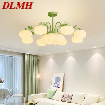 DLMH Modernios LED Lubų Liustra Įrenginiai Kūrybinis Dizainas Žalia priedai veltiniams, vilna Lempa Namų Miegamąjį Kambarį Dekoro