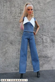 Drabužių set / blue top & ziajać / 30cm lėlės drabužiai tiktų vasarą dėvėti aprangą 1/6 Xinyi FR2 ST Barbie Lėlės / mergaičių žaislas