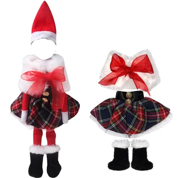 Elf Lėlės Drabužiai 3 Vnt/Set=Sijonai + Skaros Mielas Juodos Kojinės 35cm Colių Lėlės Žaislas Aksesuarų Vaikams Kalėdų Dovanos