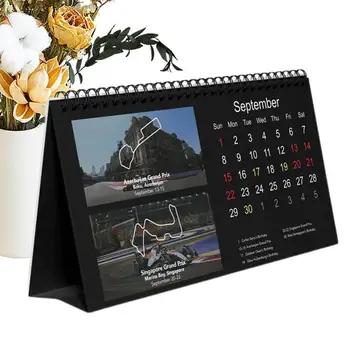 F1 Lenktynių Stalinis kalendorius 2024 Grafikas Planavimo F1 Lenktynių Plakatai metų planuotojas 2024 Twin-Vielos Privalomas Stalo kalendorius