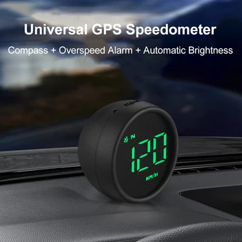 G1 Hud Heads Up Display GPS Spidometras Automobilių, Motociklų Protingas Gabaritas su greičio viršijimo Signalas Kompasas, Automatinė Ryškumas