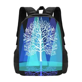Gamtos karaliavimas Modelio Dizaino Nešiojamas Kelionės Mokykla Krepšiai Medžio Kalnai Sąvoka Mėlynos Tonai Žiemos Kraštovaizdžio Pobūdį Giftoriginal
