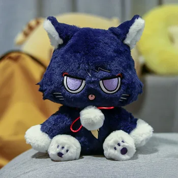 Genshin Poveikio Klajūnas Pliušinis Anime Genshin Pliušiniai Žaislai Scaramouche Cosplay Cute Kačių Pliušinis Įdaryti Lėlės Žaislą Dovanų Rekvizitai
