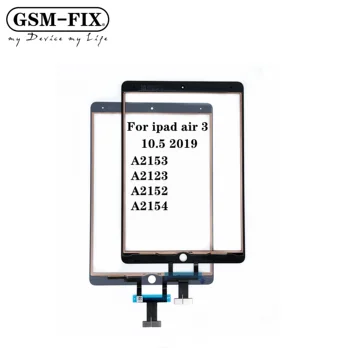 GSM-NUSTATYTI Pradinio Ekrano iPad 10.5 Oro 3 A2123 2153 Jutiklinis Ekranas, Priekinis Stiklas, skaitmeninis keitiklis Ekranu skydų Surinkimo
