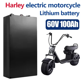 Harley Elektrinių Automobilių Ličio Baterija Vandeniui 18650 Baterija 60V 100Ah Dvi Varantys Sulankstomas Citycoco Elektrinis Motoroleris, Dviratis