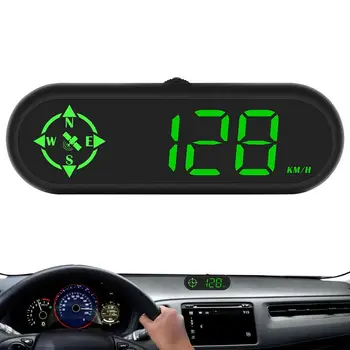 HUD GPS Spidometras Auto Skaitmeninis Matuoklis Head Up Display Su Apsaugos Signalizacijos Sistemos, Automobilių Vėžės Elektroninių Automobilių Priedai VISUREIGIS