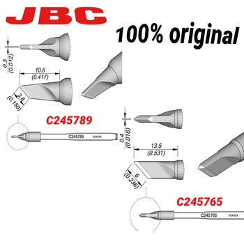 JBC 100% Originalus C245789 C245765 lituoklio Patarimai Alavo Suvirintojas Patarimai, kaip JBC T245 Rankena Mobiliųjų Telefonų Remontas, Suvirinimo Įrankiai,