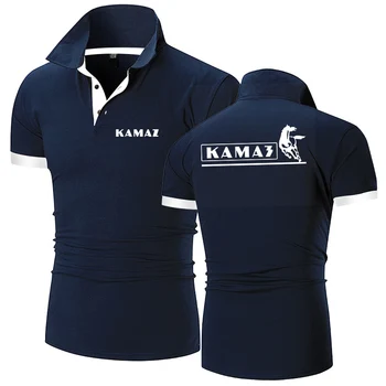 Kamaz 2023 vyrų naujas vasaros Polo marškinėliai trumpomis rankovėmis kvėpuojantis spausdinimo mados atsitiktinis sporto kvėpuojantis viršuje drabužiai