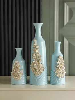 Keramikos Vaza Apdailos Šiuolaikinio Gyvenimo Kambario Gėlių Kompozicijų Prieškambario Darbalaukio Europos Vidaus Apdaila